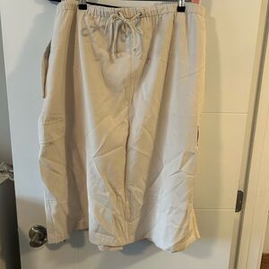 Beige Cargo Skirt